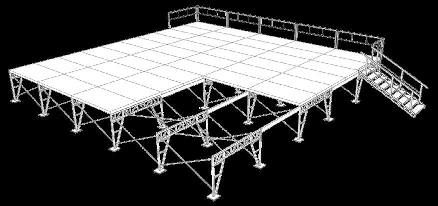 EQUIPMENT STAGING & ACCESSORIES STAGE SYSTEMS & ACCESSORIES When we developed the Versa deck in 1991, we changed the world of indoor modular staging.