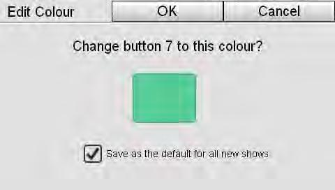 Colour Editing the colour swatches or 2. Choose a colour. 3. Press the colour button to switch back to the Colour swatches window. 4. Tap and hold on the colour swatch you want to replace.
