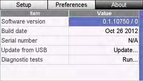 System information Setup & Preferences System information The Stage CL software may be updated from time to time.