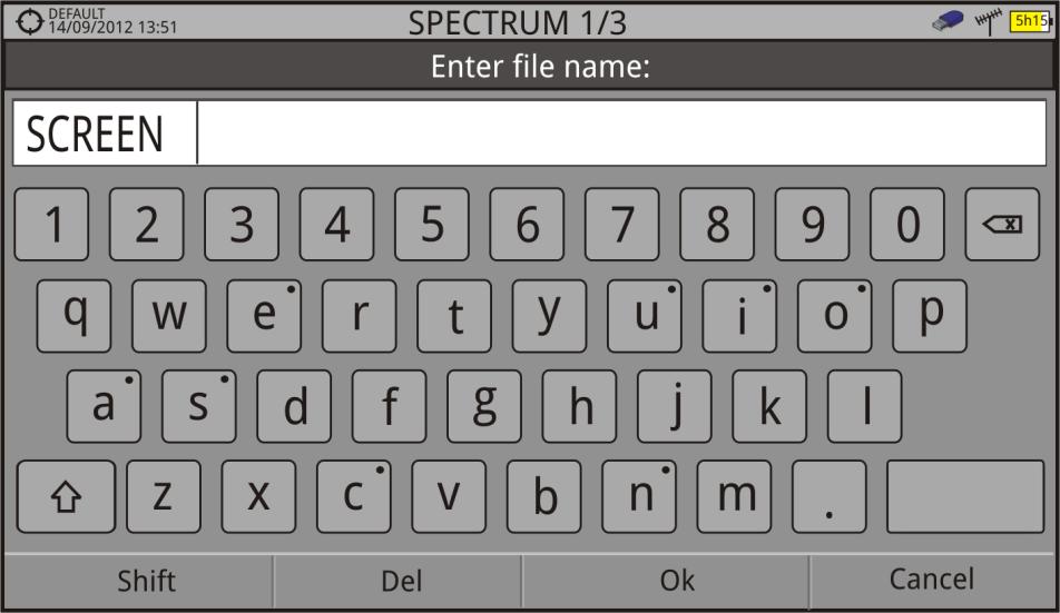 The menu is displayed on each softkey at the bottom of the screen. Figure 19. 2.7.