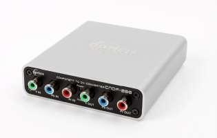 4. Component video to 1 fiber DVI converter, CNDF-200 480i to 1080p, 60Hz (No scaling just format conversion) 3 x RCA Up to 1.485Gbps Accepts component video and converts it into one (1) fiber DVI.