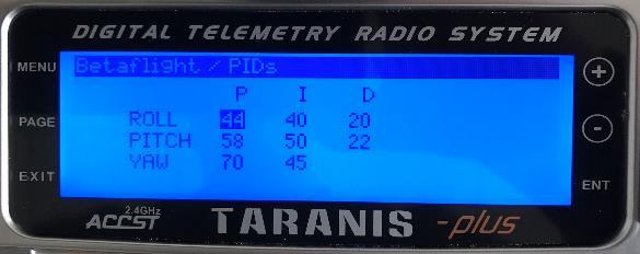 Adjust PIDs / Rates / vtx from Taranis If you have a FrSky Taranis radio and if you