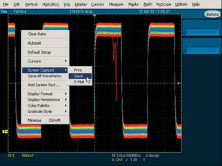 Elusive Glitch. Fast waveform capture rate, enabled by Tektronix proprietary DPX acquisition technology, maximizes the probability of capturing elusive glitches and other infrequent events.