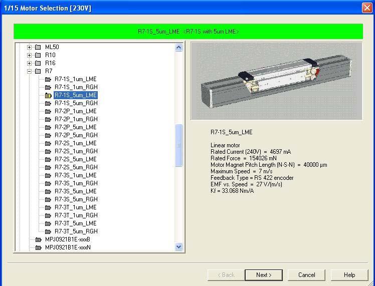 Ripped Example: Note that the Compax3 s motor database should be updated. The file is available for download at: ftp://www.compumotor.com/bbs/faq/cpx3_usmotor_rev14.