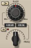 5- Equalizer Bass: Shelf/Peaking Switch: This switch determines the type of filter equalization (shelving or peaking).
