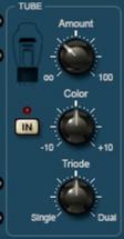 TUBE EMULATION SECTION The Tube-Emulator section has the unique option of being able to switch between two different sounding tube options from Single-Triode to Dual-Triode.