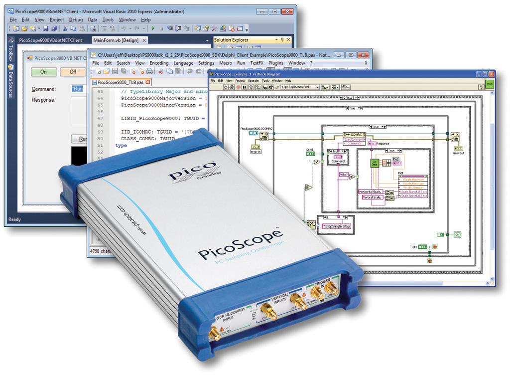 Software Development Kit The PicoSample 3 software can be operated as a stand-alone oscilloscope program or as an ActiveX control.