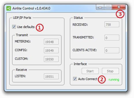 1.1 Airlite Control Airlite Control is required to install to provide a communication interface between the Airlite console