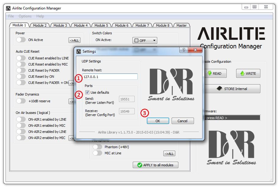 1.3 Airlite Configuration Manager Airlite Configuration Manager can be used to read or write configuration settings from or to the Airlite console respectively.