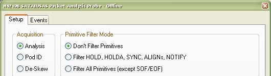 8. Open the N4219B Properties Setup from the Overview tab of the logic analyzer. Make sure your settings are as shown below.