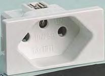 SEV23KW 34 10/100 Socket outlet with screwless terminals acc. to.