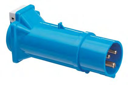 Adapter Adapter CEE plug 3-pole, 16 A, 230 V, 6h blue on SCHUKO
