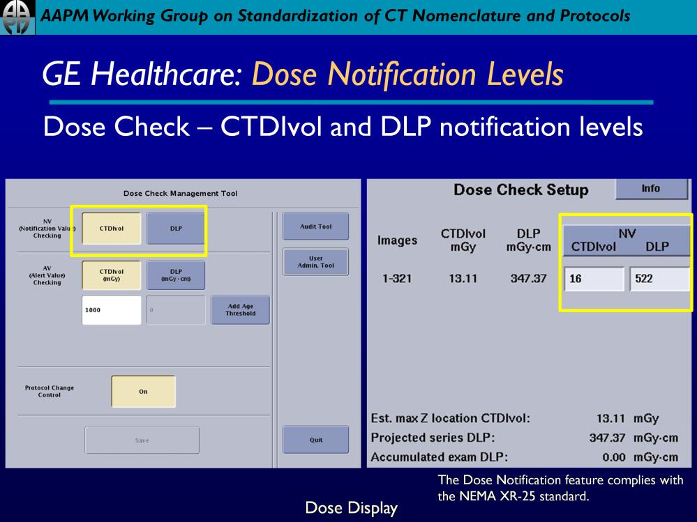 Dose Check Management allows user to enable Notification Value checking.