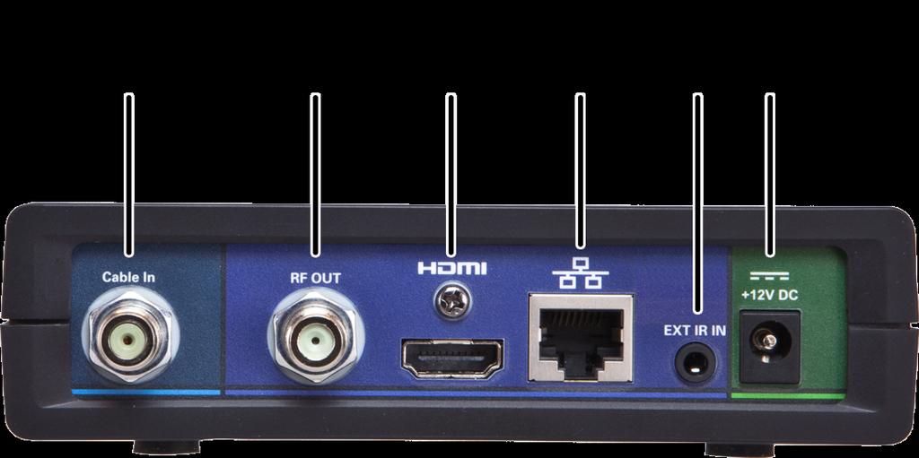 Introduction Rear Panel Figure 2: Rear Panel 1 Cable In Connects to cable signal from the service provider 2 RF Out Ch 3/4 modulated