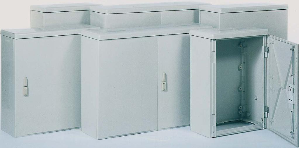 15.0 Overview KVS F3, KVS F4, KVS F5, KVS F6 Product Description: The cabinets are made of glass fiber-reinforced polyester (SMC). Metal parts are made of stainless steel Nirosta A 2.