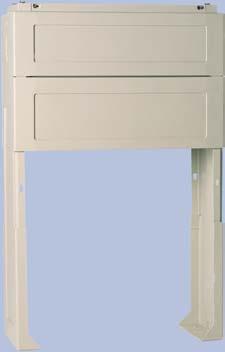 withdrawable, with pivoted handle, 3-point locking mechanism, prepared for profile half cylinder. Cabinet incl.