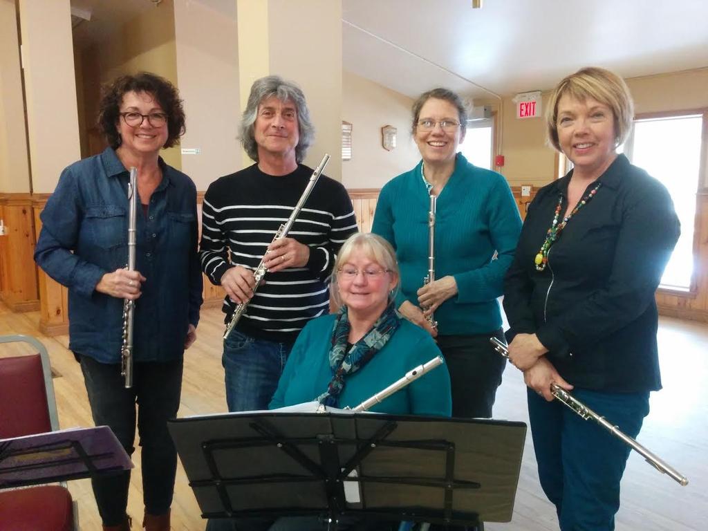 Page 4 Member News Profiling the Kingfisher Cottage Band Flute Section Joe Alfano spends most of his musical time playing saxophone, mostly in rock and roll and R& B bands, but also in the Muskoka