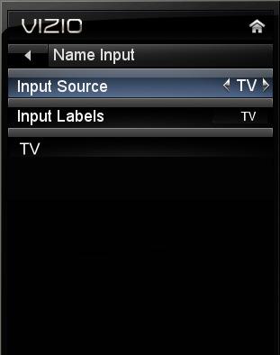 5 Changing the Names of the Inputs To make it easier to recognize the different devices attached to the inputs on your TV, you can rename the inputs.