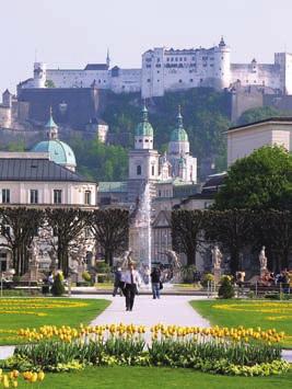 river Salzach, Hellbrunn Palace, Frohnburg Palace, Nonnberg Abbey, Mozartsquare and Mozart s Residence on the Makartsquare (with an opportunity to admire the Church of the Holy Trinity)