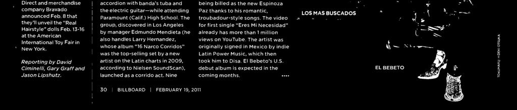 The vide fr first single "Eres Mi Necesidad" already has mre than millin views n YuTube. The artist was riginally signed in Mexic by indie Latin Pwer Music, which then tk him t Disa. El Bebet's U.S.