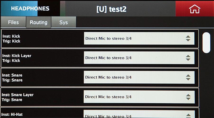 SETTINGS (continued) ROUTING Pic 58: Routing On this tab you can change the audio routing in Mimic Pro. Routing is the path of an audio signal.