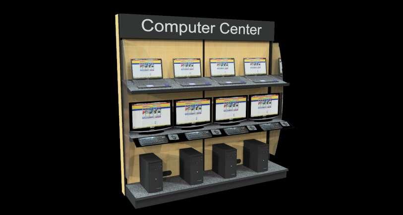 8' Computer Center Display Displays 4