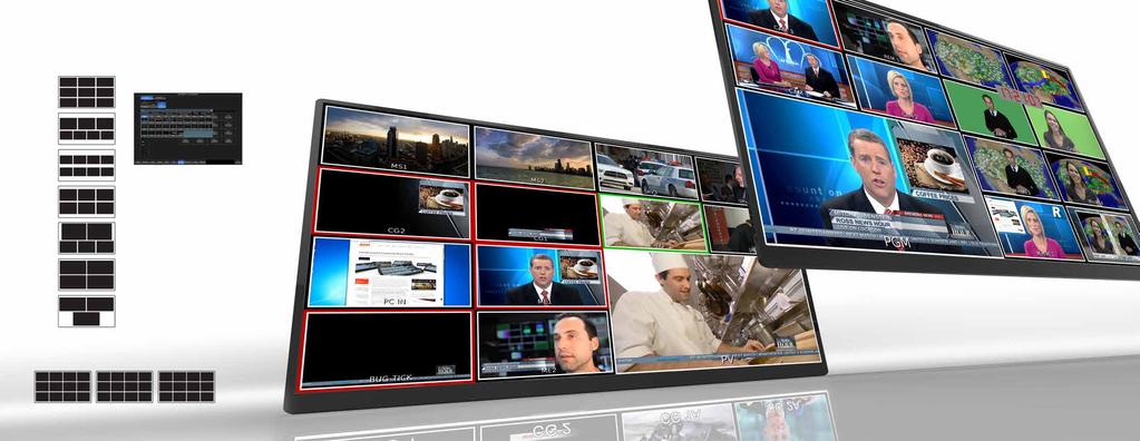 Enhanced MultiViewers Powerful MultiViewers Carbonite MultiViewers have been engineered to provide the best possible monitoring solution for your production.