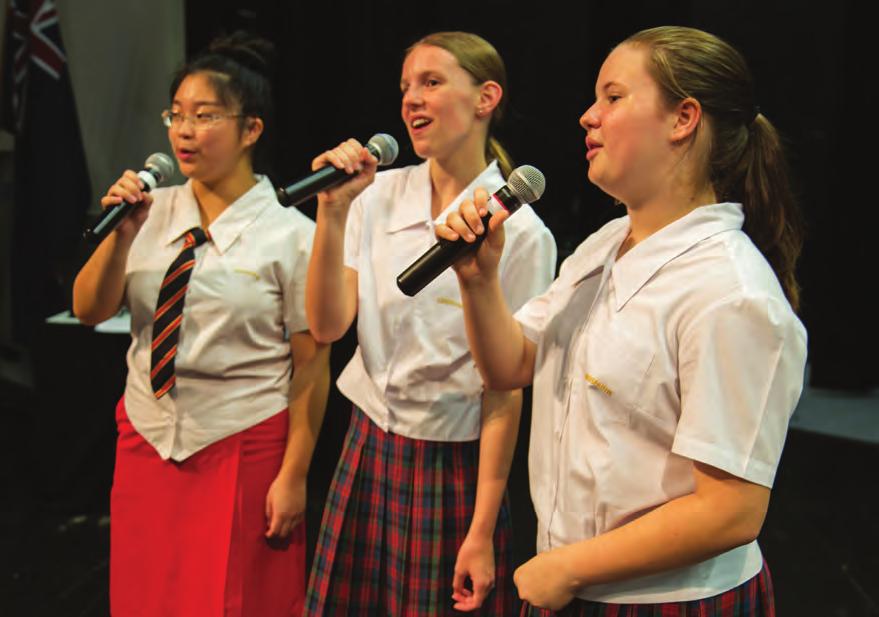 YEAR 9 AND 10 MUSIC DRAMA SHOWCASE Students studying music and drama electives in Years 9 and 10 will come together to present an evening of performance.