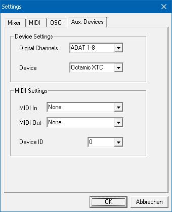 To simplify operation the most important parameters of the XTC (gain, 48V, Inst/PAD, AutoSet) can be controlled directly from the TotalMix FX input channels.