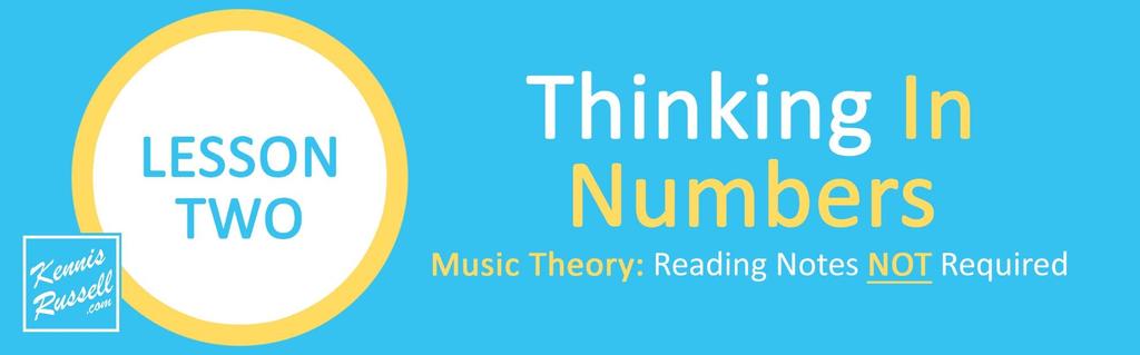 Lesson 2: Intro to Thinking in Numbers Translating the Major Scale to Numbers We now understand the Major Scale Formula and how to apply it to any key.
