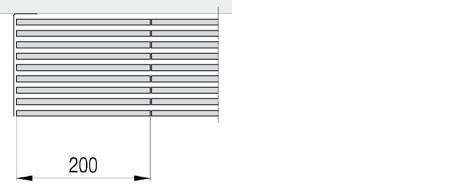 Casing Options Top grille access flaps Top grille access flap (left hand side) Top Grille Access Flaps An access flap can be made to fit within the top grille