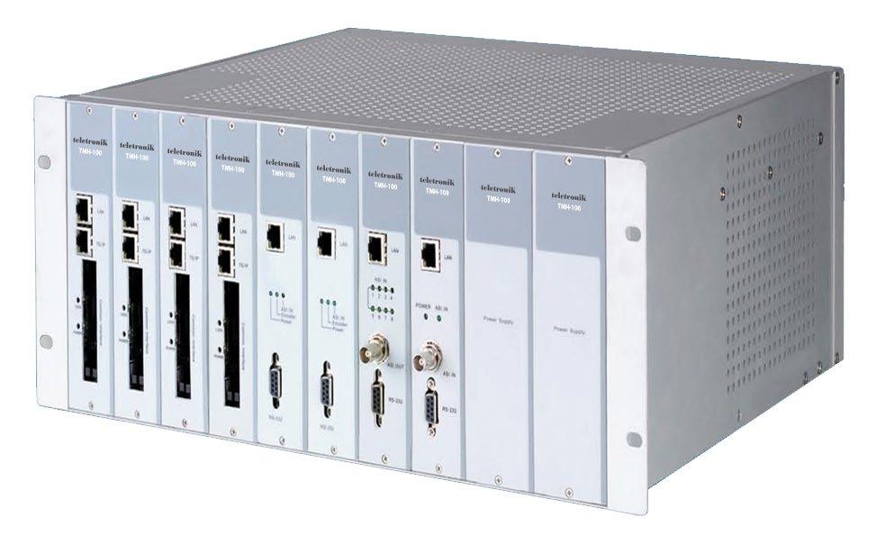 TMH-100 Compact modular digital TV Headend Equipment INTRODUCTION TMH-100 is a compact modular digital TV headend that includes professional MPEG-2 and MPEG-4 AVC/H.