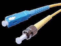 Fiber Optic Patch Cables Single-Mode Fiber Optic Patch Cables Video & Computer Cables High Quality Single Mode Patch Cable Assemblies ST to ST Single Mode Duplex Fiber Optic Patch Cable ST-ST-SM-1M