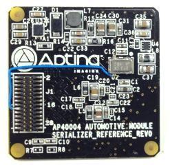 deserializer DS90UB914A-CXEVM EVM, the Aptina Demo2x image sensor demo base board, and a