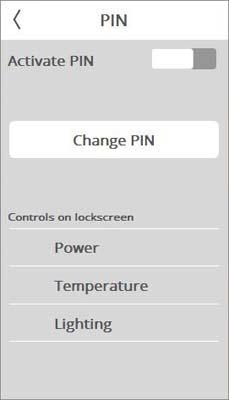 If not, skip to the next setting. To create a PIN number, select PIN.