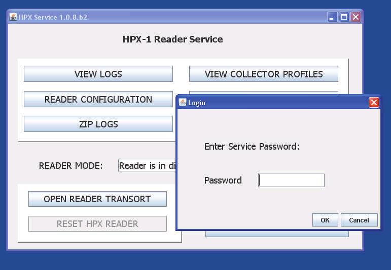 Troubleshooting Open Reader Transport Reset HPX Reader Service Login The Open Reader Transport button opens the rollers to release the plate that is trapped.