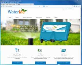 information, monitor flow data and remotely shut down the irrigation system if there is a potential leak. To access the WaterMe control interface please visit http://www.control-me.net.