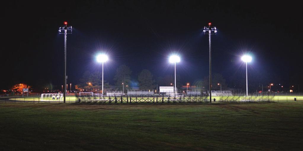 Sports Field LED Lighting Solutions Global Tech LED Solstice Engines in Action - US Army Base