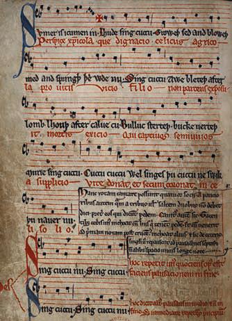 Anonymous: Sumer is icumen in (Summer is come) (Listening Guide) One of the earliest examples of polyphony from England Set as a round