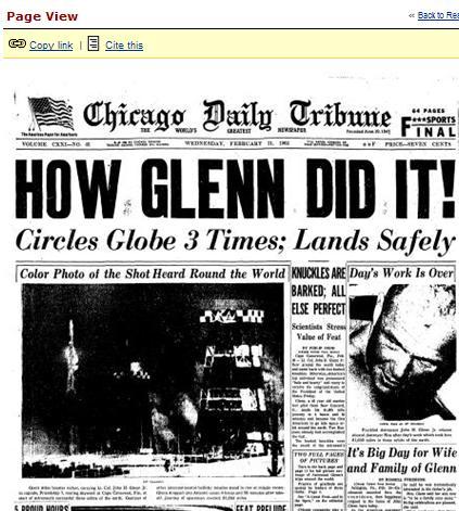 Chicago Tribune Archives Read articles about great events in