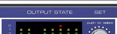 The 8 level meter of the INPUT STATE show the digital value (dbfs) of the input level per channel.