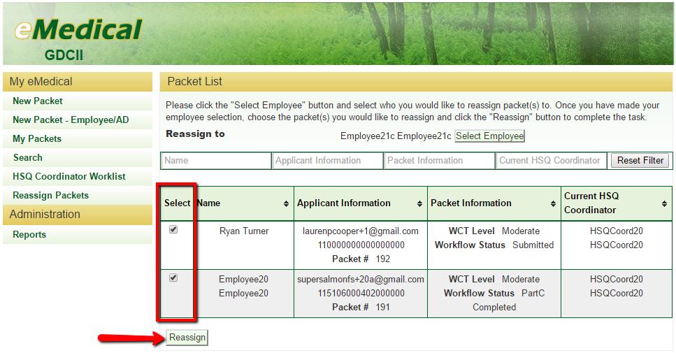 5.2 How do I cancel an employee/ad packet? Note: Why would I need to cancel an employee packet?