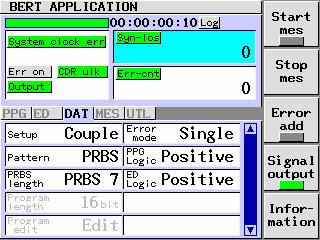 5.2 Display Screen (2) Each Screen of BERT Application PPG Page You may set up the