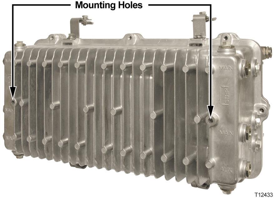 Pedestal or Wall Mounting the Node Pedestal or Wall Mounting the Node Description Two mounting holes on the housing allow pedestal or wall mounting.