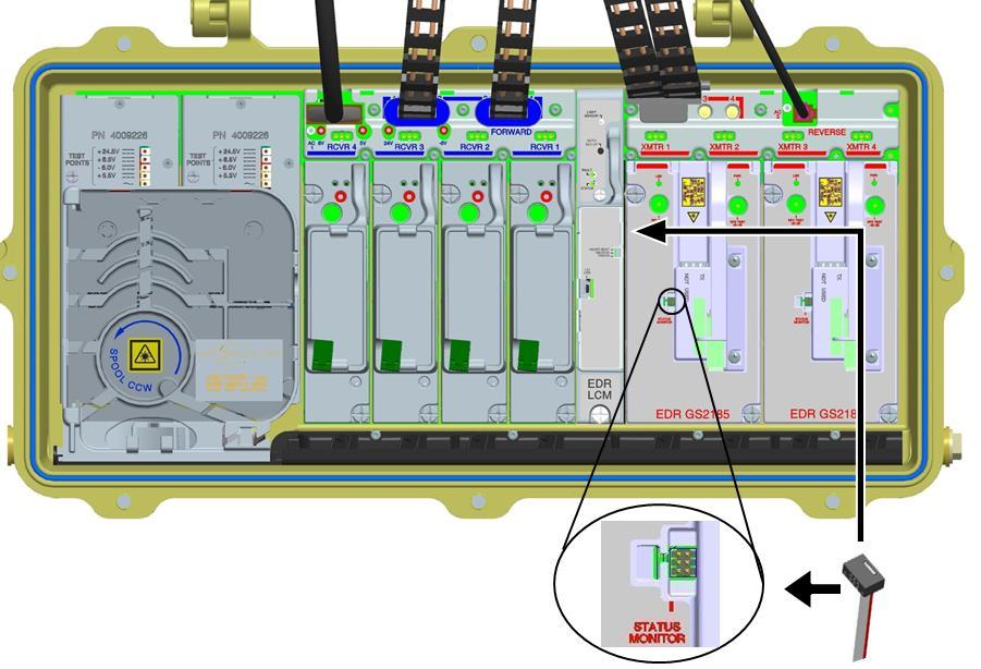 Appendix C Enhanced Digital Return Multiplexing Applications When EDR 2:1 transmitter module is installed: Press the Auto Set-Up button on the LCM to initiate module discovery.