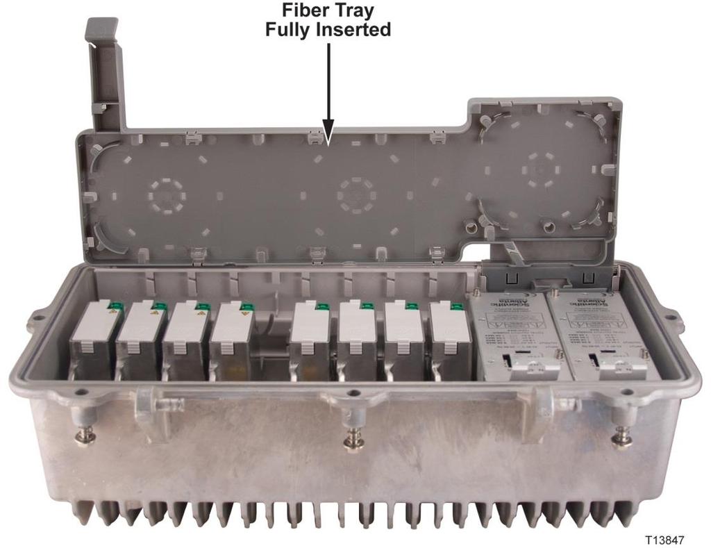 Appendix D Expanded Fiber Tray 6 Pivot the fiber tray