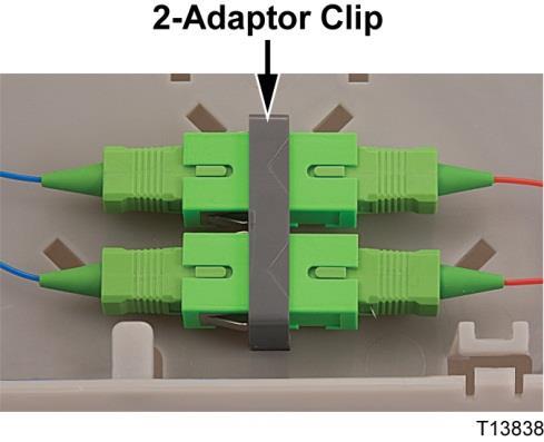 Appendix D Expanded Fiber Tray illustrations show the available mounting clips.