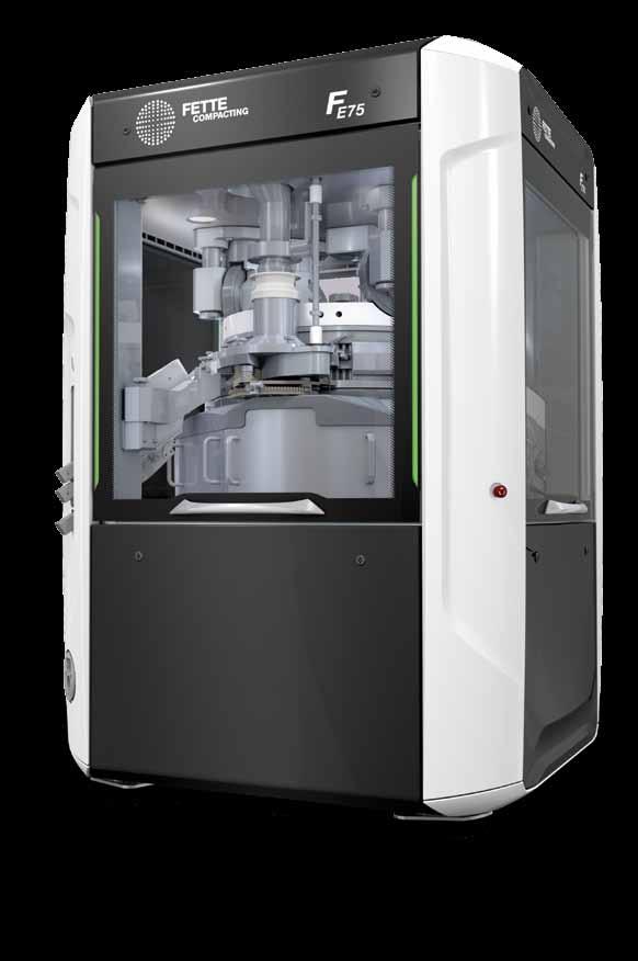 FE75 2 3 Fette Compacting FE75 The new standard for the production of large batches When top-quality and high-performance are needed, the new FE75 is the best choice.