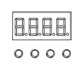 4. OPERATING INSTRUCTIONS Control Panel Functions Access control panel functions using the four buttons located directly underneath the LED display on the control panel.