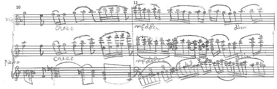 rich with polyphonic melodic ideas that form the long melodic phrase of four measures.
